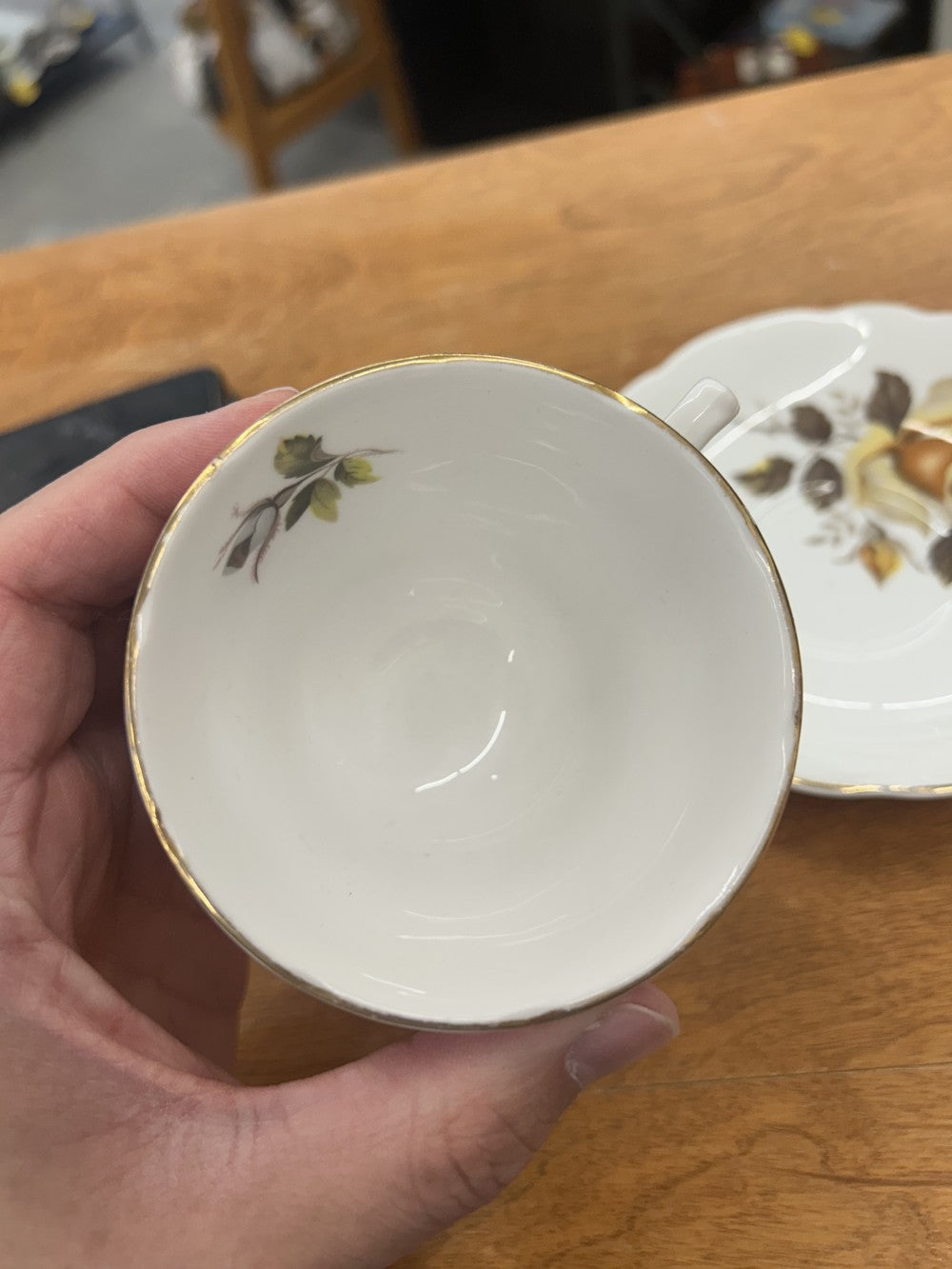 Floral Teacup w/ Saucer|3862