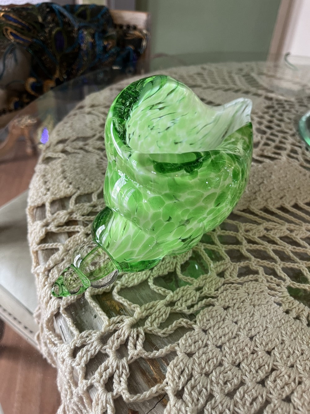 Murano style handblown conch shell|2513