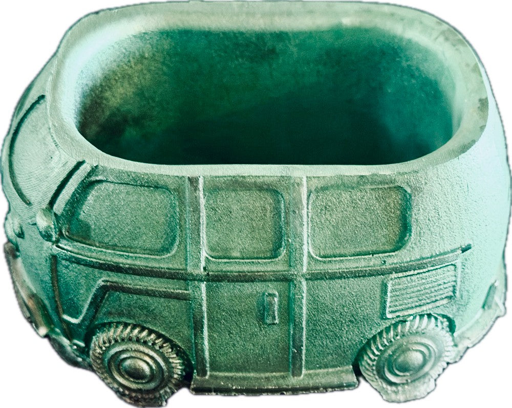 Resin VW Van Succulent Planter Green|3044