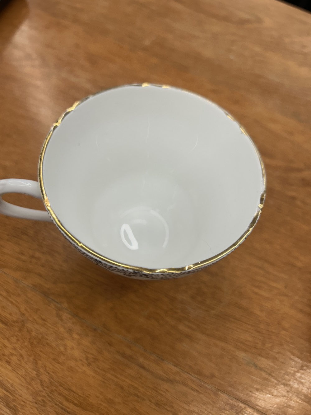 English Castle Bone China Teacup w/ Saucer|3874