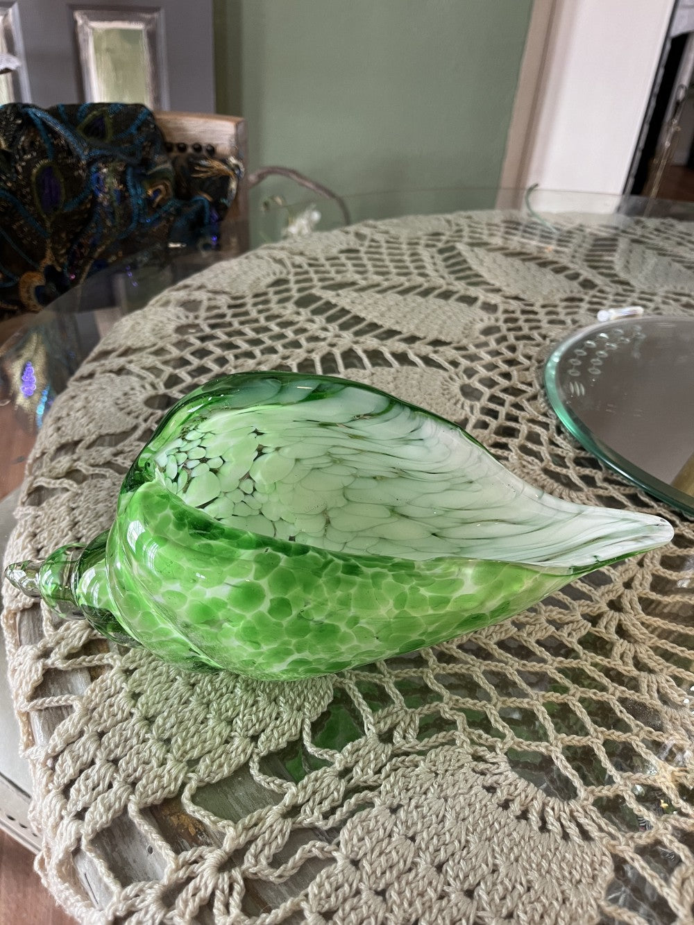 Murano style handblown conch shell|2510