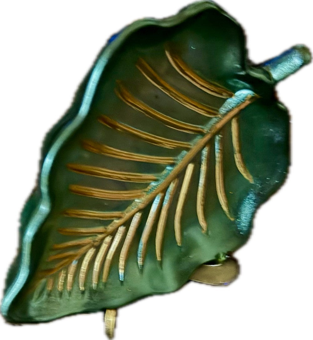 Resin Palm Leaf Tray Green|3116