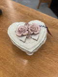 Heart Shaped Trinket Box w/ Roses|3914