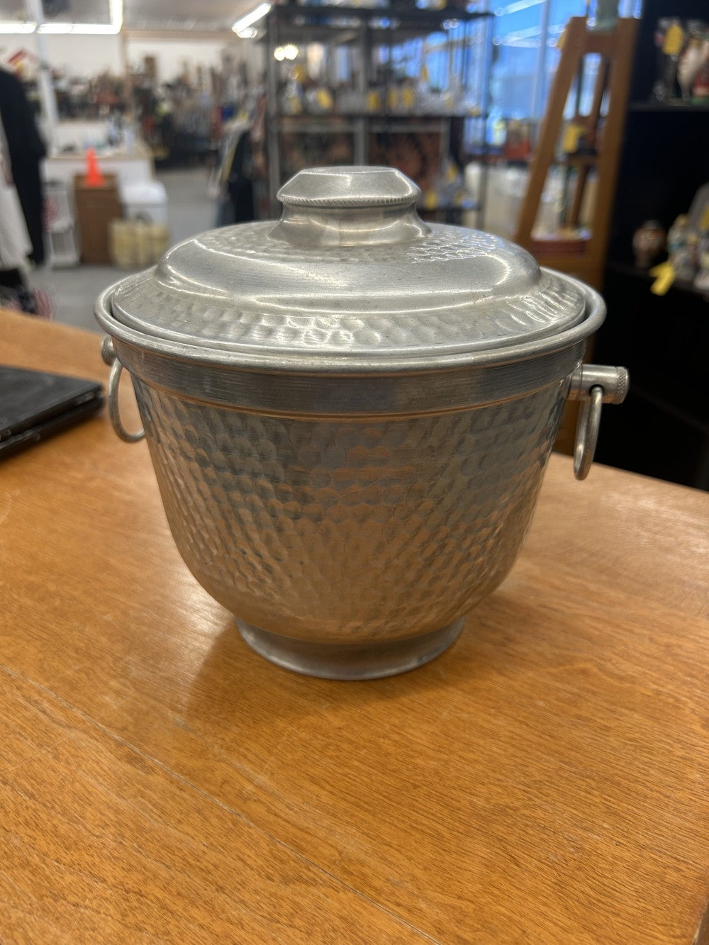 Italian Hammered Aluminium Ice Bucket|3907