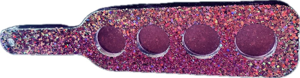 Resin Pink Glitter Shot Glass Holder with Stand|3021