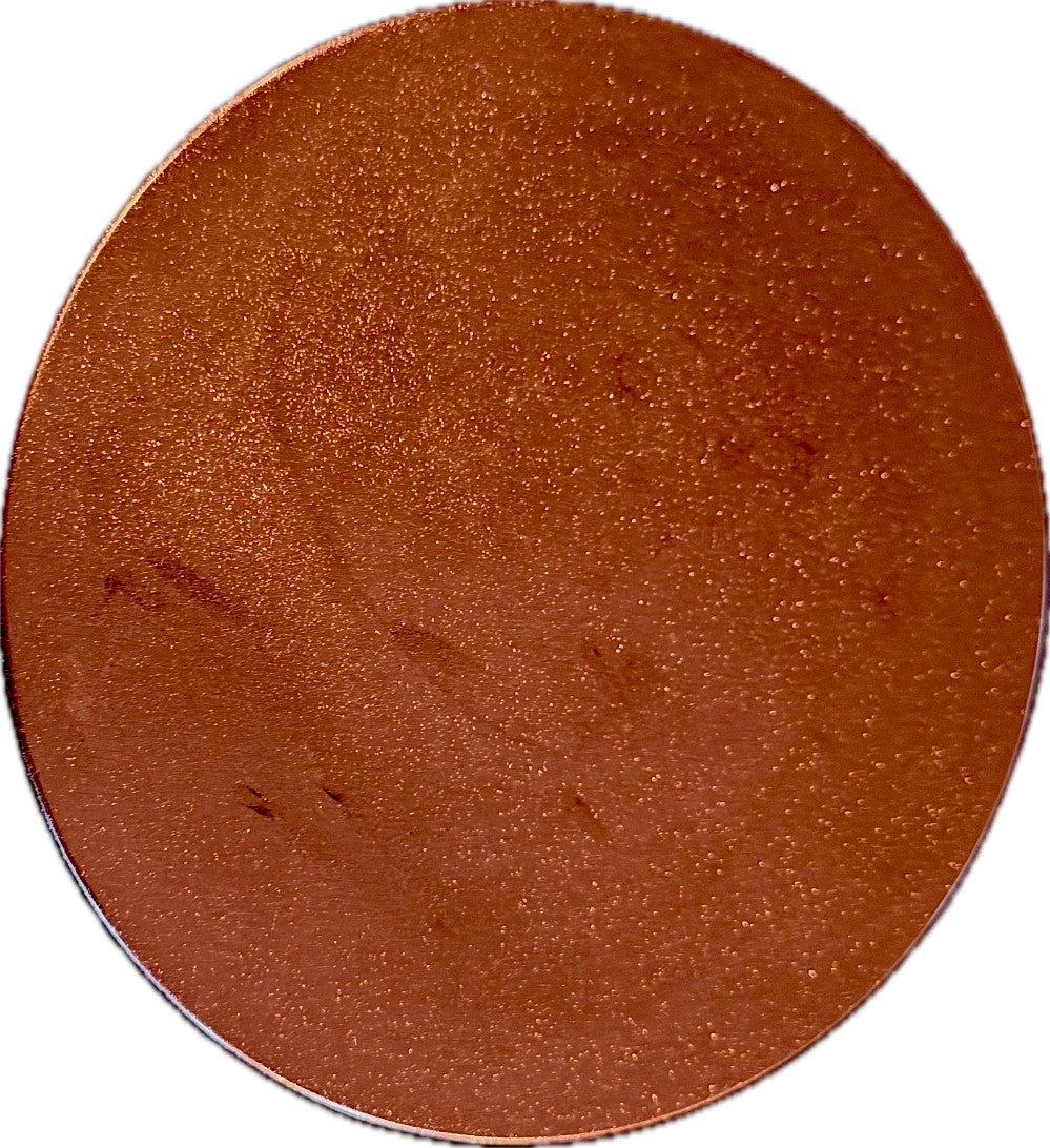 Resin Coaster, Metallic Copper, set of 2 with Holder|3077