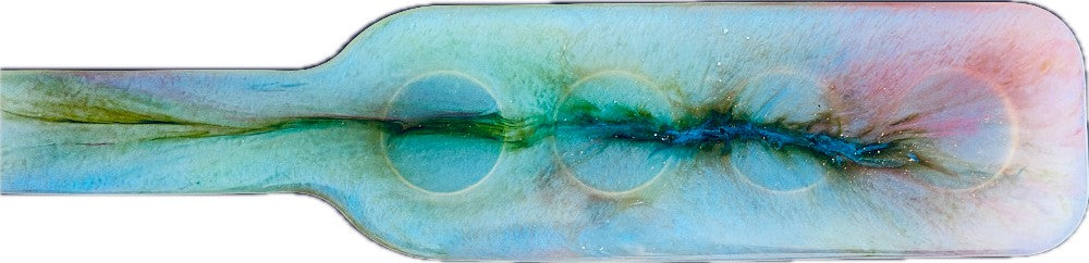 Resin Shot Glass Holder, Blue and Pink Iridescent|3085