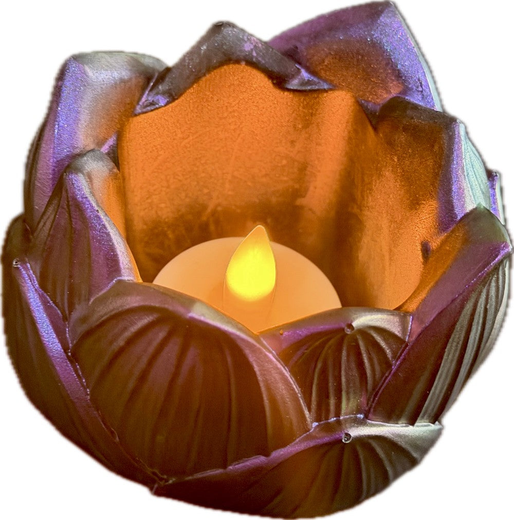 Resin Artichoke Succulent Planter Purple Chameleon|3055