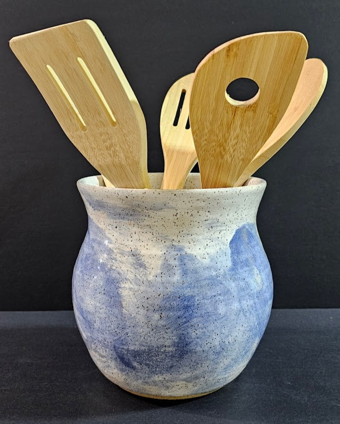 Blue and White Kitchen Utensil Holder|2861
