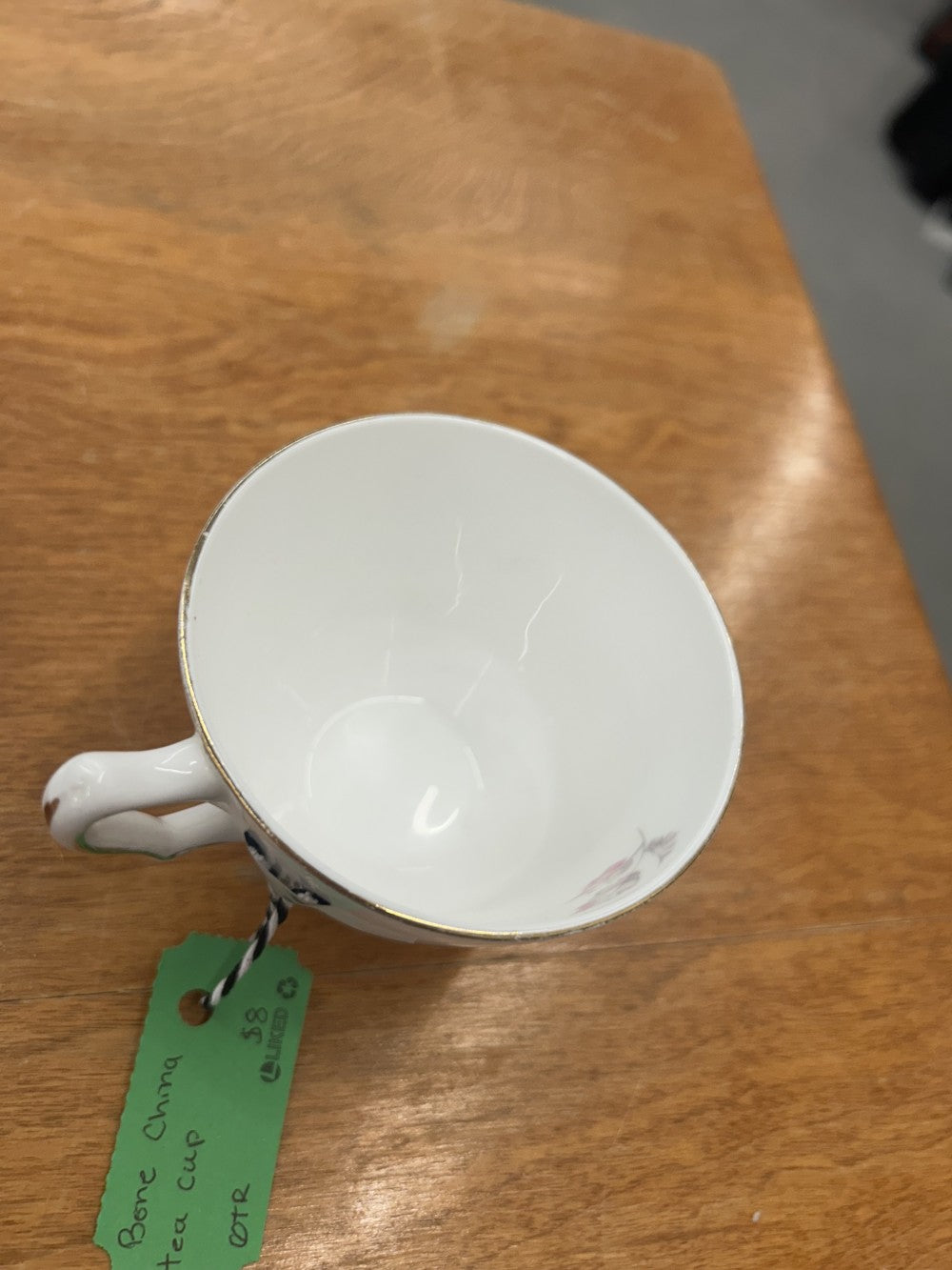 Crown Staffordshire Bone China Teacup w/ Saucer|3886