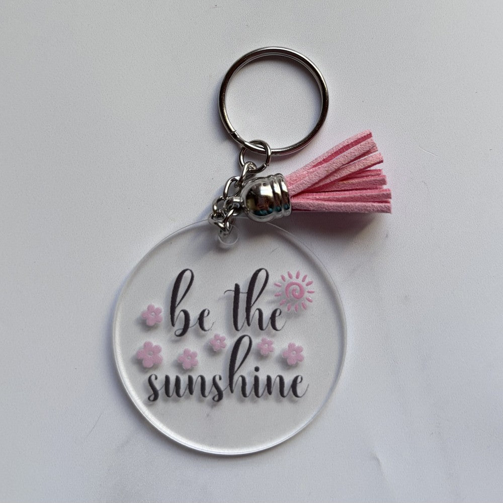 Be the Sunshine Keychain Light Pink|2614
