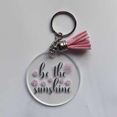 Be the Sunshine Keychain Light Pink|2614