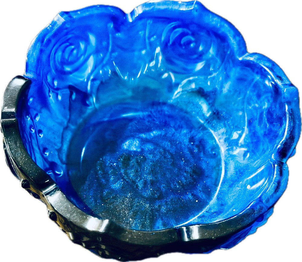 Resin Small Bowl, Blue/Black|3102