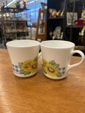 Corningware Sunflower Mugs Set of 2|3829