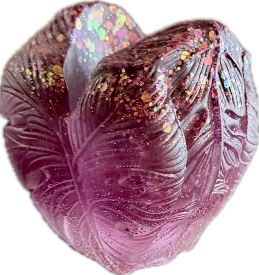 Resin Monstera Planter Pink Glitter|3063