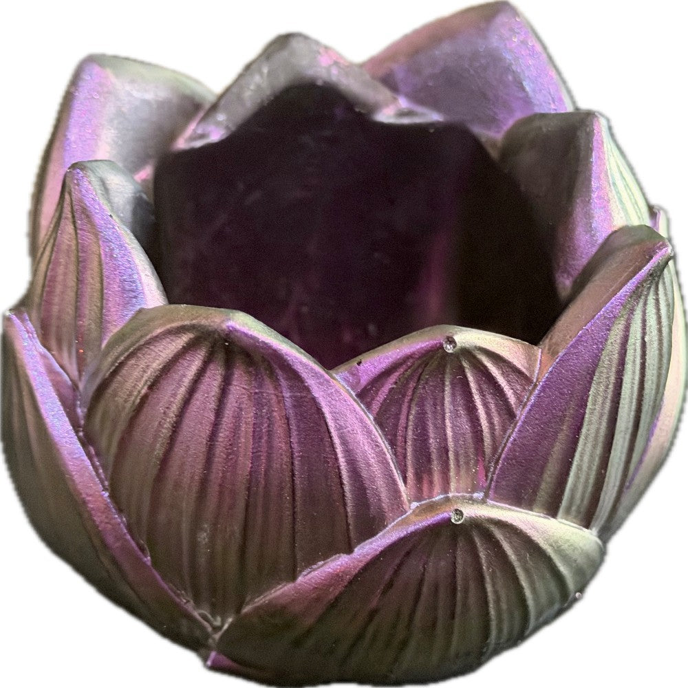 Resin Artichoke Succulent Planter Purple Chameleon|3052