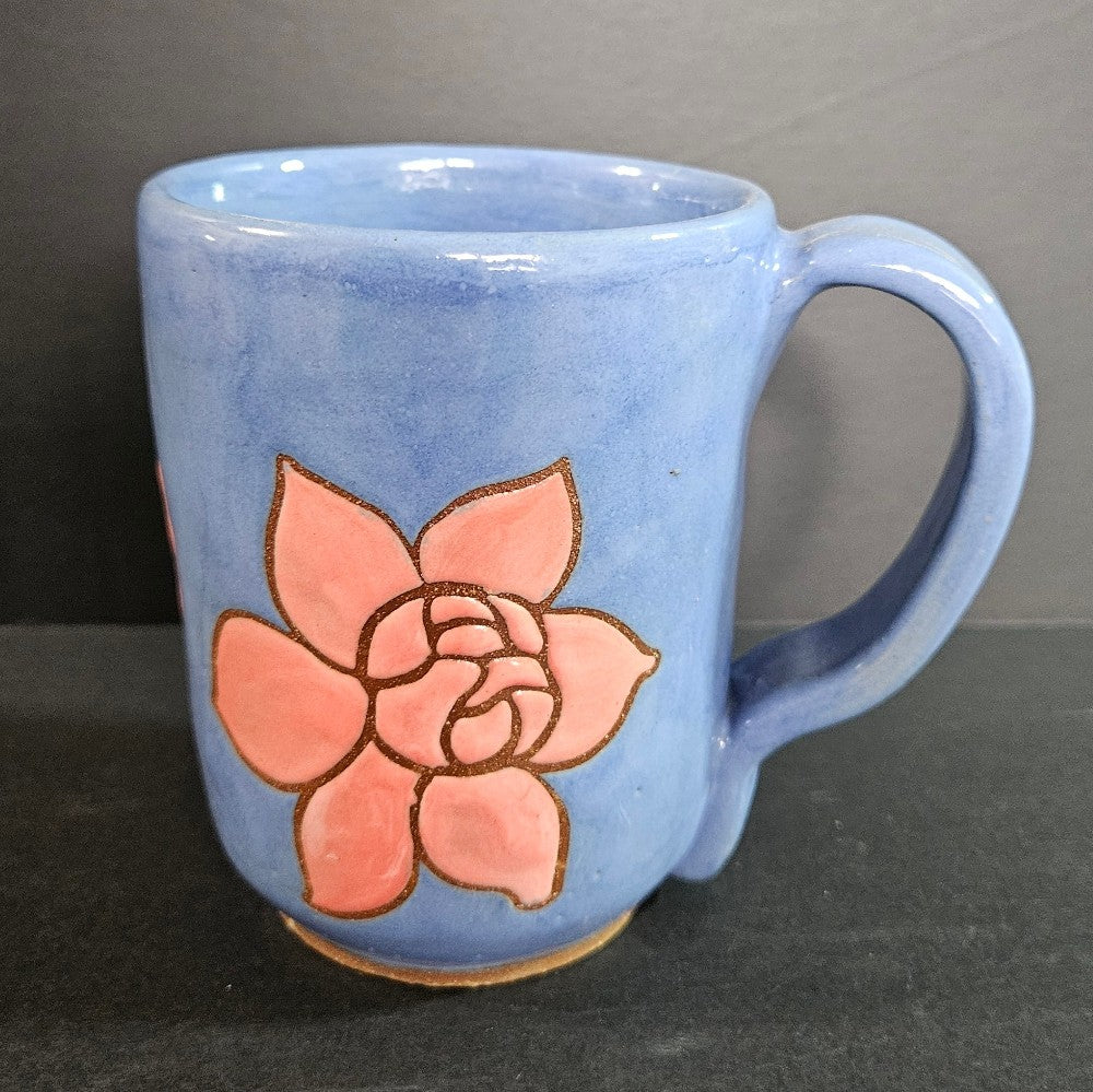 Pink and Blue Floral Mub|2827