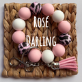 Rosé Darling Wristlet Keychain|2464