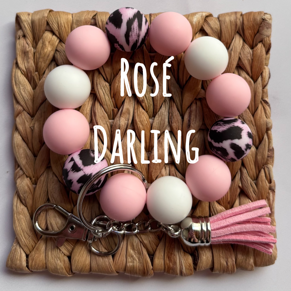 Rosé Darling Wristlet Keychain|2464