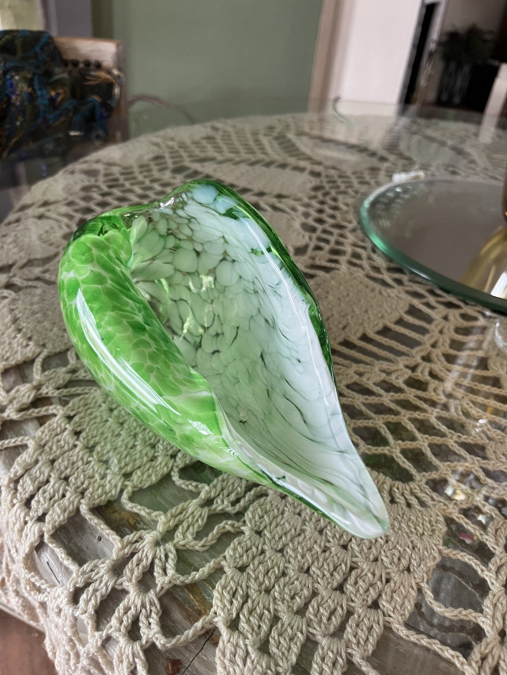 Murano style handblown conch shell|2512