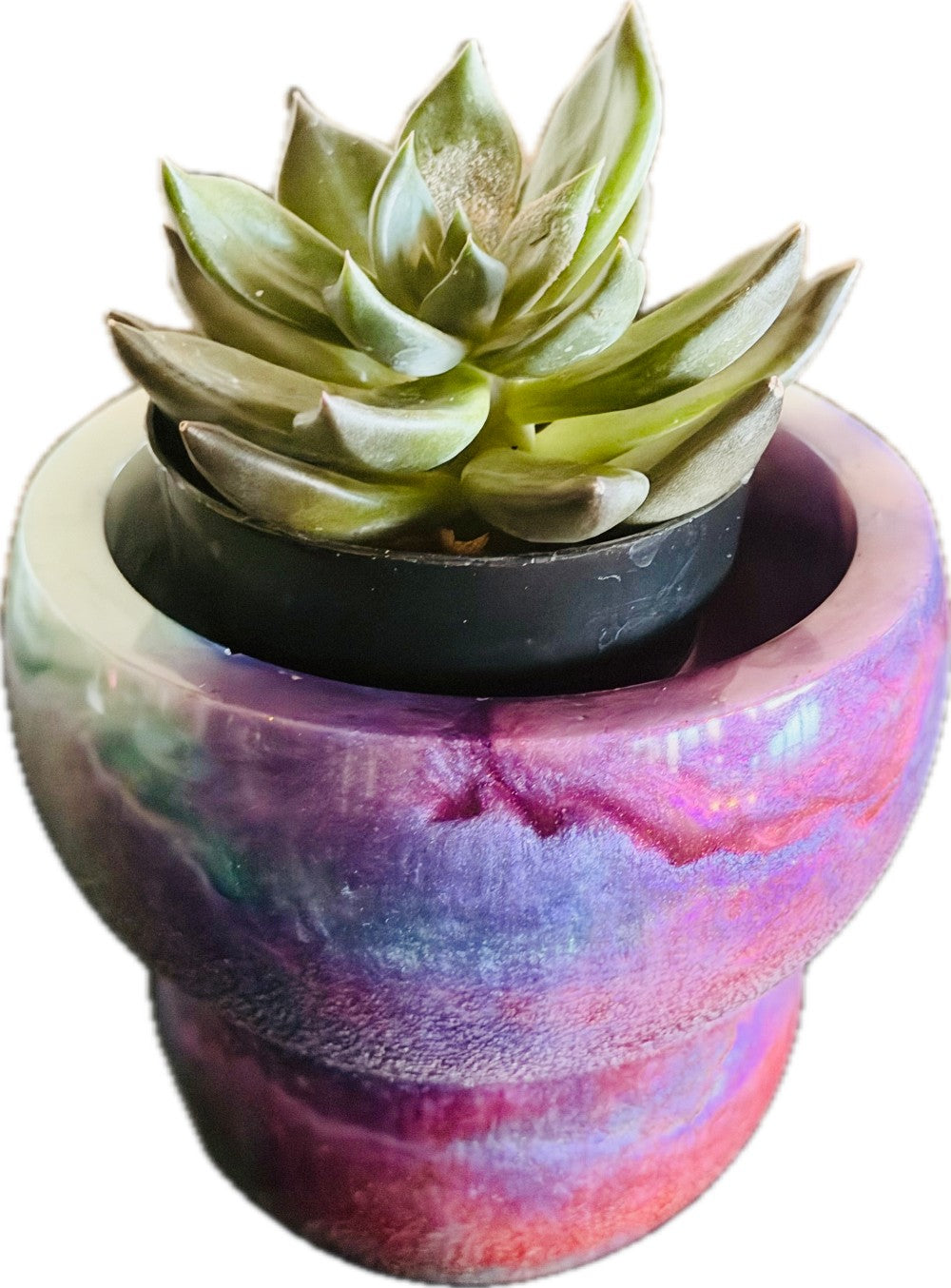Resin Multi Color Bowl with Candle|3145