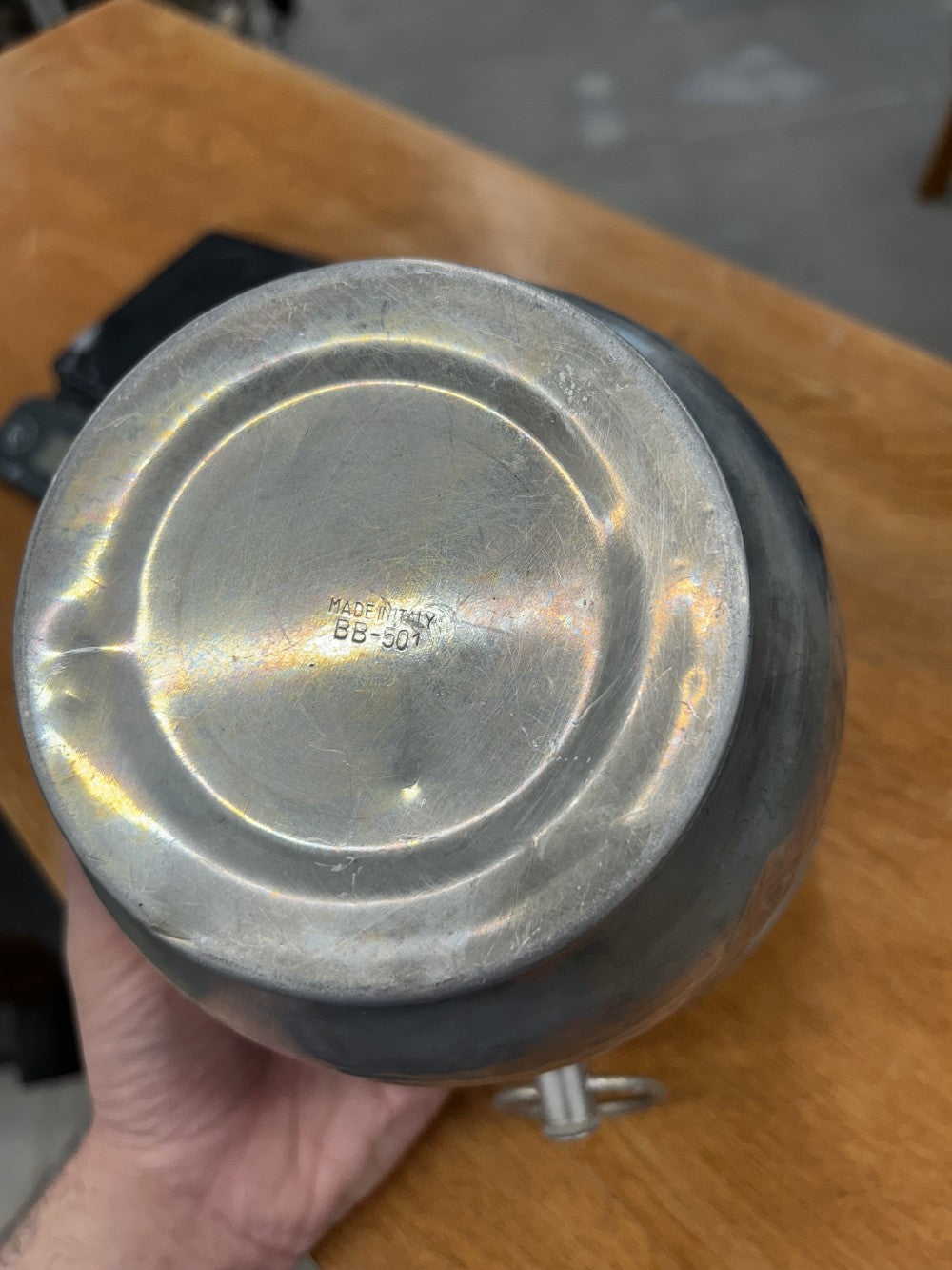 Italian Hammered Aluminium Ice Bucket|3909