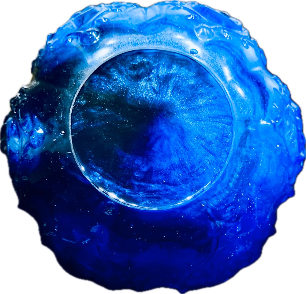 Resin Small Bowl, Blue/Black|3101