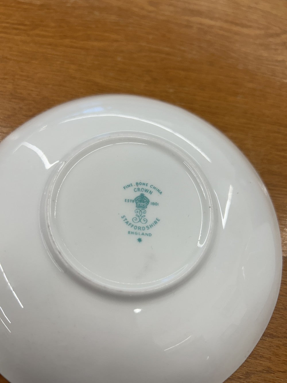 Crown Staffordshire Bone China Teacup w/ Saucer|3884